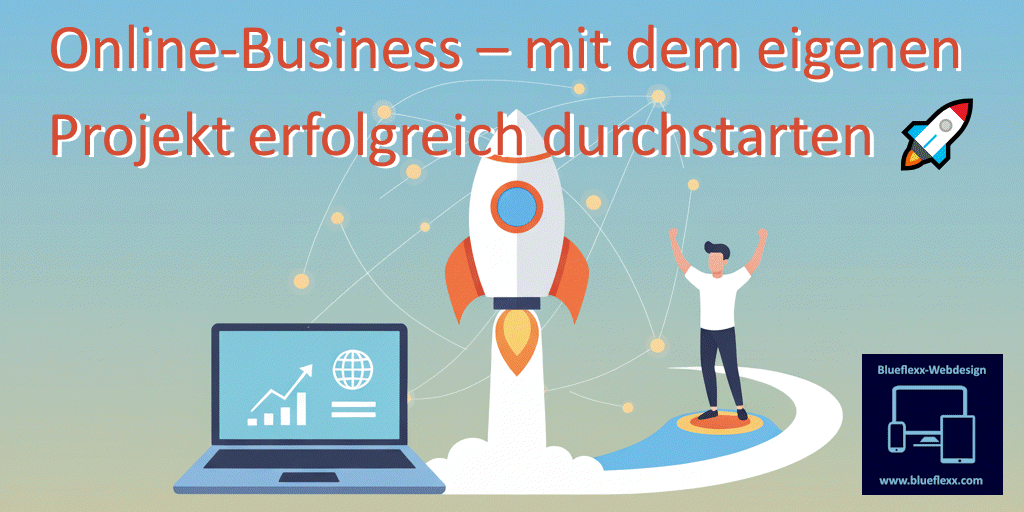 Mit Gemini-Unterstützung erstellte Grafik zum Artikel über Online-Business