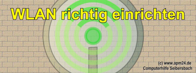 Selbst erstellte Grafik zum Artikel WLAN optimal einrichten