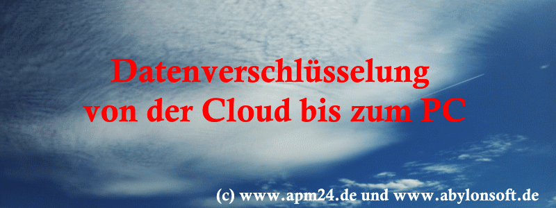 Selbst erstellte Grafik zum Artikel über Datenverschlüsselung in der Cloud